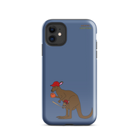 Baseball Kangaroo Tough Case for iPhone® (Blue)