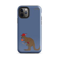 Baseball Kangaroo Tough Case for iPhone® (Blue)