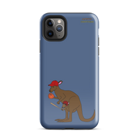 Baseball Kangaroo Tough Case for iPhone® (Blue)