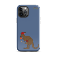 Baseball Kangaroo Tough Case for iPhone® (Blue)