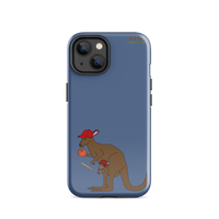 Baseball Kangaroo Tough Case for iPhone® (Blue)