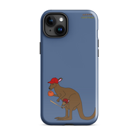 Baseball Kangaroo Tough Case for iPhone® (Blue)