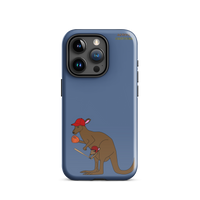 Baseball Kangaroo Tough Case for iPhone® (Blue)