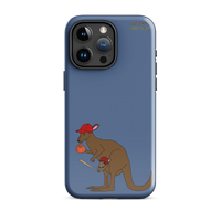 Baseball Kangaroo Tough Case for iPhone® (Blue)