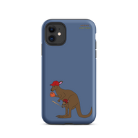 Baseball Kangaroo Tough Case for iPhone® (Blue)