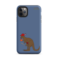 Baseball Kangaroo Tough Case for iPhone® (Blue)