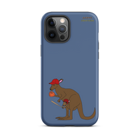 Baseball Kangaroo Tough Case for iPhone® (Blue)