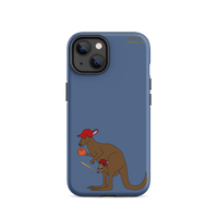 Baseball Kangaroo Tough Case for iPhone® (Blue)