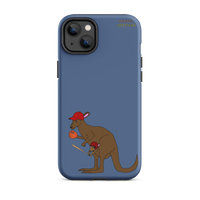 Baseball Kangaroo Tough Case for iPhone® (Blue)