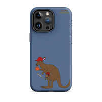 Baseball Kangaroo Tough Case for iPhone® (Blue)