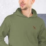 Baseball Kangaroo Unisex Embroidered Hoodie