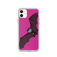 Doctor Bat Hot Pink iPhone Case