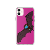 Doctor Bat Hot Pink iPhone Case