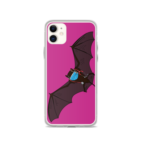 Doctor Bat Hot Pink iPhone Case Active Critters Doctor Bat Hot Pink iPhone Case Active Critters