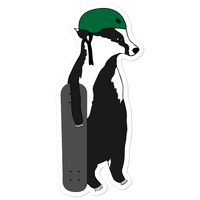 Skateboard Badger Sticker