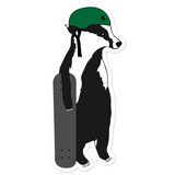 Skateboard Badger Sticker