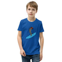 Surfing Wiener Dog Youth T-Shirt