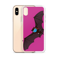 Doctor Bat Hot Pink iPhone Case