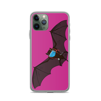 Doctor Bat Hot Pink iPhone Case