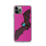 Doctor Bat Hot Pink iPhone Case