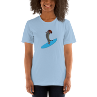 Surfing Wiener Dog Unisex T-Shirt