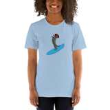 Surfing Wiener Dog Unisex T-Shirt