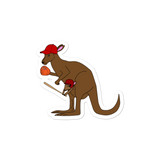 Baseball Kangaroo Sticker