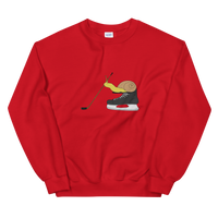 Hockey Snail Unisex Crew Neck Sweatshirt