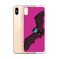 Doctor Bat Hot Pink iPhone Case