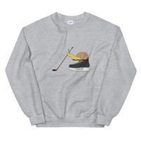 Hockey Snail Unisex Crew Neck Sweatshirt