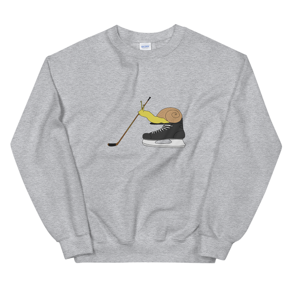 Hockey Snail Unisex Crew Neck Sweatshirt