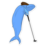 Mini-Golf Whale Sticker