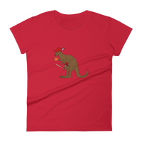 Baseball Kangaroo Women's Short Sleeve T-Shirt