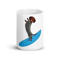 Surfing Wiener Dog Mug