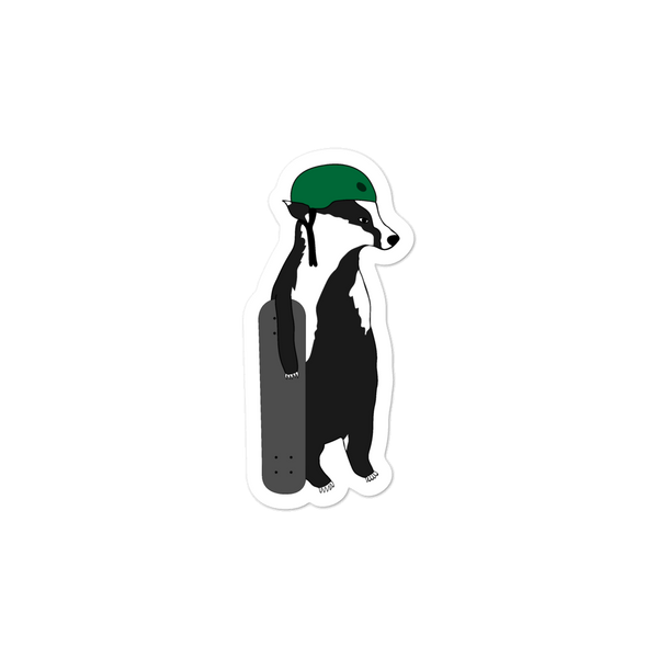 Skateboard Badger Sticker