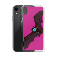 Doctor Bat Hot Pink iPhone Case