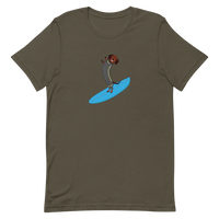 Surfing Wiener Dog Unisex T-Shirt