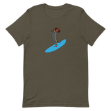 Surfing Wiener Dog Unisex T-Shirt