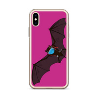 Doctor Bat Hot Pink iPhone Case