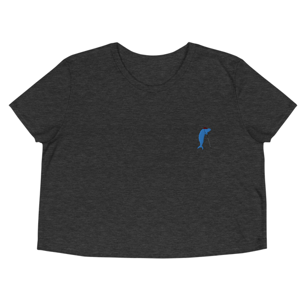 Mini-Golf Whale Cropped T-Shirt