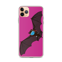 Doctor Bat Hot Pink iPhone Case