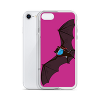 Doctor Bat Hot Pink iPhone Case