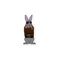 Aviator Bunny Sticker