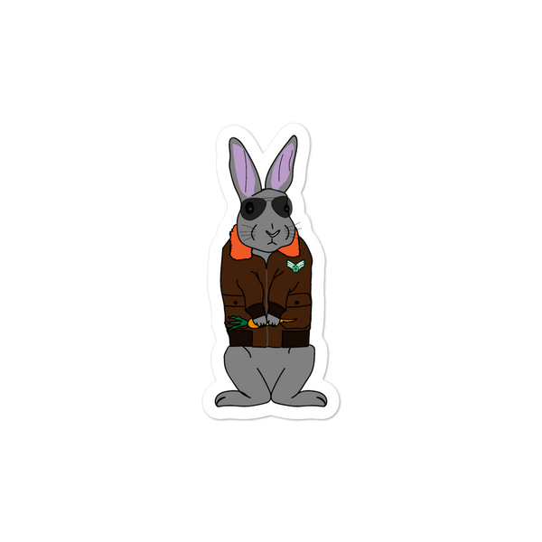 Aviator Bunny Sticker