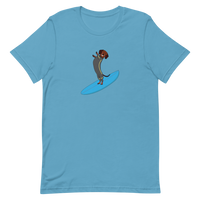 Surfing Wiener Dog Unisex T-Shirt