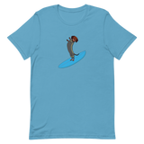 Surfing Wiener Dog Unisex T-Shirt