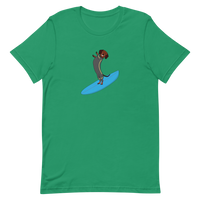 Surfing Wiener Dog Unisex T-Shirt