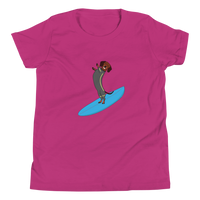 Surfing Wiener Dog Youth T-Shirt