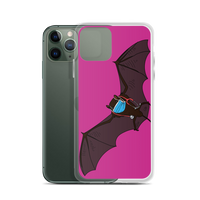 Doctor Bat Hot Pink iPhone Case