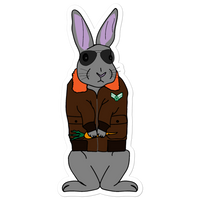 Aviator Bunny Sticker